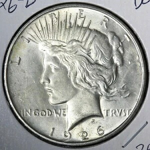 1926-D ピースシルバーダラー BU *未流通* MS E387 WAPR｜WORLD RESOURCE【KING店】