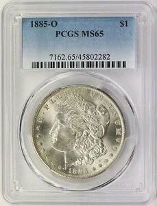 1885-O モルガン銀貨 $1 PCGS MS65 105,875円