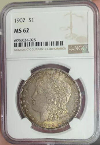 1902年 NGC MS62 モルガン銀貨