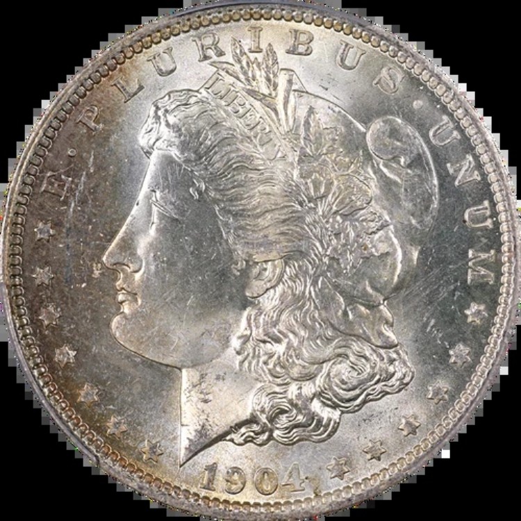 1904-O モルガン銀貨 PCGS MS65 素晴らしい外観 強い刻印｜WORLD RESOURCE【KING店】