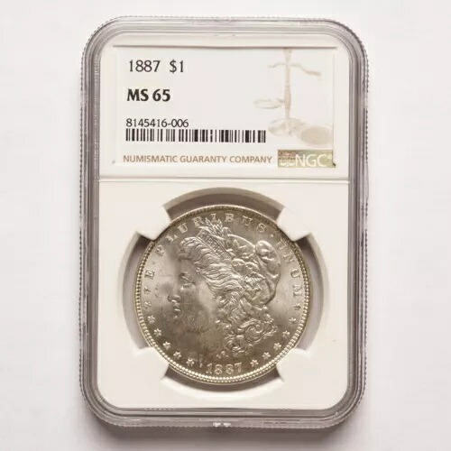 1887年 モルガン銀貨 NGC MS65｜WORLD RESOURCE【KING店】