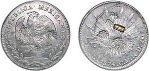 メキシコ 1873 Do CM 8 レアル シルバー 903 XF｜WORLD RESOURCE【KING店】