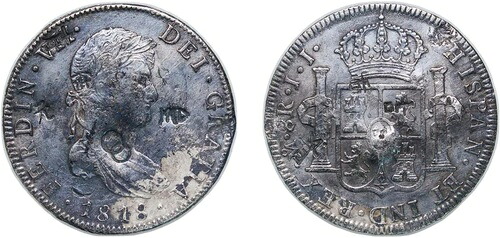 メキシコ 1818 JJ 8 レアレス シルバー 903 VF｜WORLD RESOURCE【KING店】