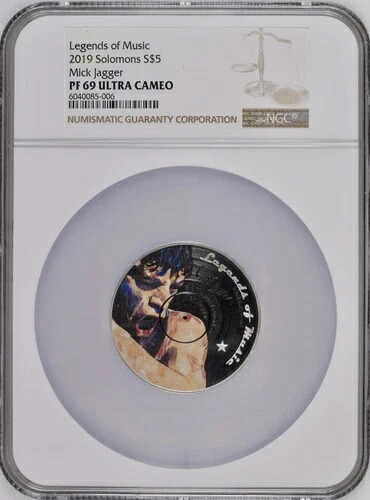 2019 ミック・ジャガー レジェンド・オブ・ミュージック 1オンス .999 シルバー NGC MS69 UC 発行枚数 10,000枚｜WORLD RESOURCE【KING店】
