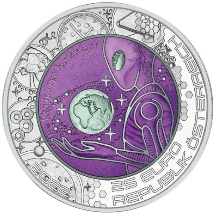 2022年 地球外生命体シルバーニオブコインシリーズ 1オンス オーストラリア 25ユーロ NIB COA｜WORLD RESOURCE【KING店】