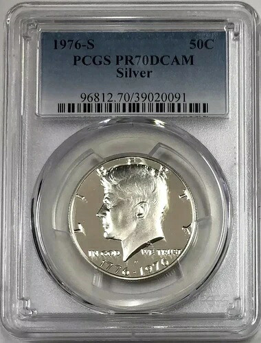 PCGS 1976 -S シルバー ケネディ プルーフ ハーフダラー PR-70 DCAM|WORLD RESOURCE【KING店】