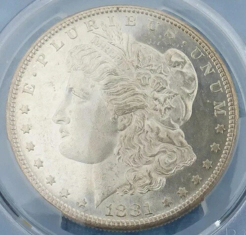 1881 S PCGS MS 64 PL モルガン銀貨、米国1ドル硬貨、プルーフ状、美しい鏡面｜WORLD RESOURCE【KING店】