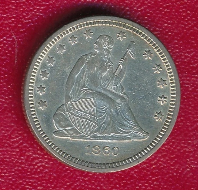 1860 年 自由の女神像 シルバー 25 セント ** 未流通品をお選びください ** 送料無料!!｜WORLD RESOURCE【KING店】