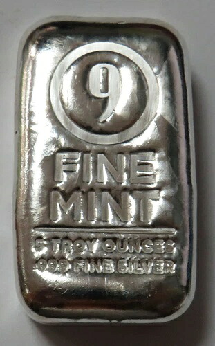 楽天市場】【国内在庫/保証書付】インゴット 銀 5オンス鋳造銀地金 - 9
