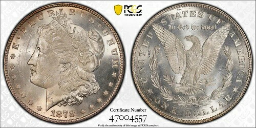 1878年 7TF Rev 1878 モルガン・ダラー - PCGS MS63 - プレミアム品質
