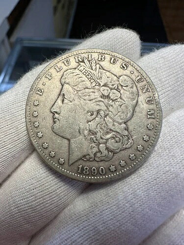 1890-CC モルガン銀貨 VF