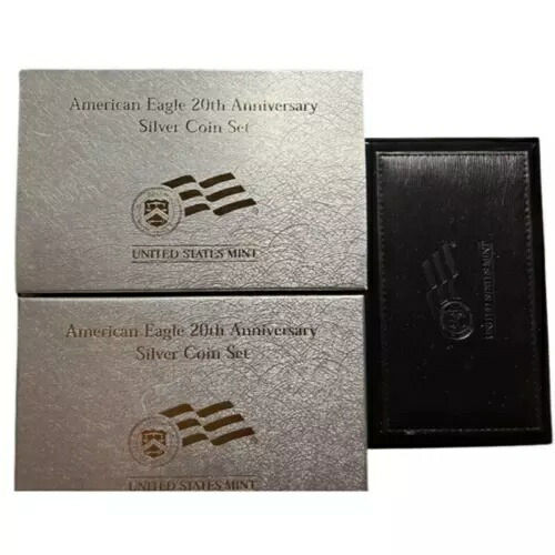 2006年アメリカンイーグル20周年記念銀貨セット OGP & COA
