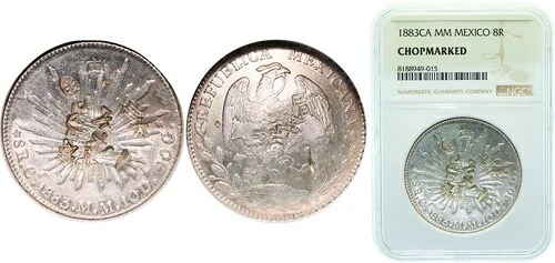 メキシコ 1883 Ca MM 8 Reales シルバー 903 NGC｜WORLD RESOURCE【KING店】