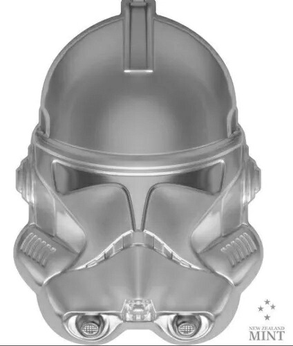 スター・ウォーズ? クローン・トルーパー? ヘルメット ハイレリーフ ニウエ シルバー 2021年 5ドル｜WORLD RESOURCE【KING店】