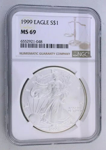 1999年アメリカンシルバーイーグル - NGC MS69｜WORLD RESOURCE【KING店】
