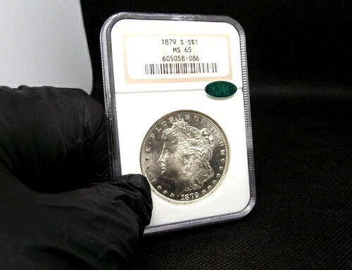 NGC 1879-S MS-65 CAC モルガン銀貨。素晴らしい打刻です！｜WORLD RESOURCE【KING店】