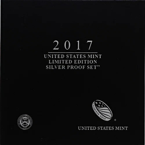 2017年限定版 シルバープルーフセット ブラックボックス＆COA 7枚のコインとシルバーイーグル｜WORLD RESOURCE【KING店】