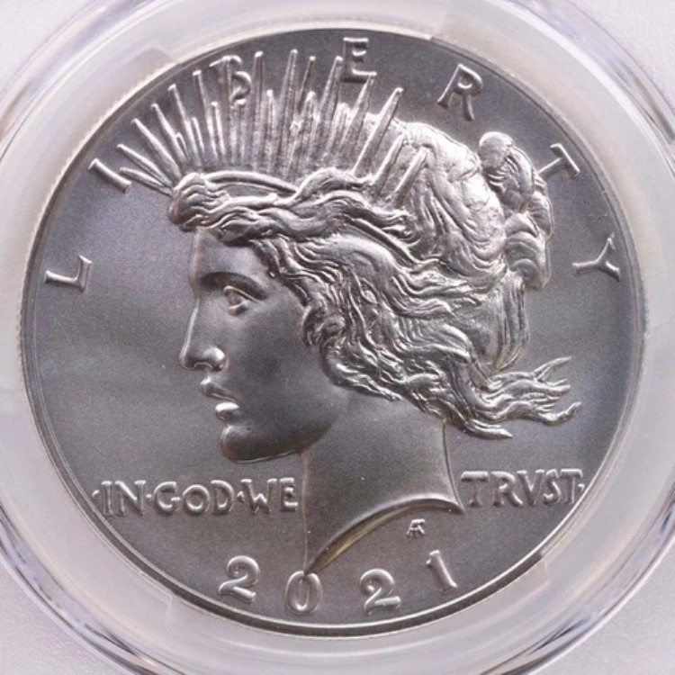2021年 1ドル、ピースダラー100周年記念、PCGS MS-69、#1895｜WORLD RESOURCE【KING店】
