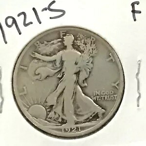 1921-S ウォーキング・リバティ・シルバー・ハーフダラー キーデイト E8966｜WORLD RESOURCE【KING店】
