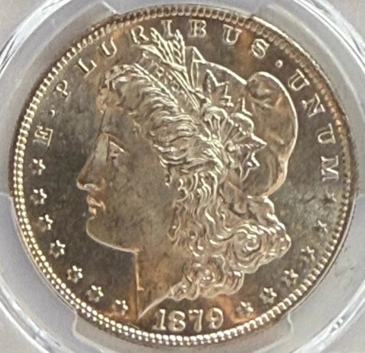 1879年 S モルガン・ダラー PCGS MS65 素晴らしい反射面 - フロスティ・デバイセズ