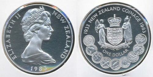 楽天市場】【 カラー銀貨 】 2007年 ニュージーランド 1ドル プルーフ