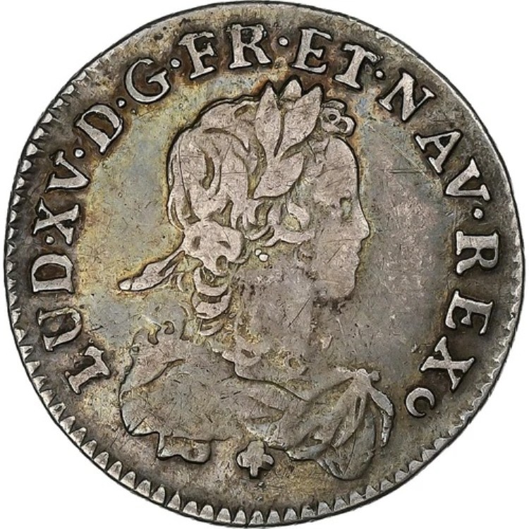 [#1277661] フランス、ルイ 15 世、1/6 エキュ ド フランス、1721 年、トゥール、レフォルメ、シルバー、VF