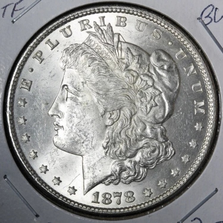 1878年 7TF モルガン銀貨 ジェム BU *未流通* MS E371 TTBM|WORLD RESOURCE【KING店】