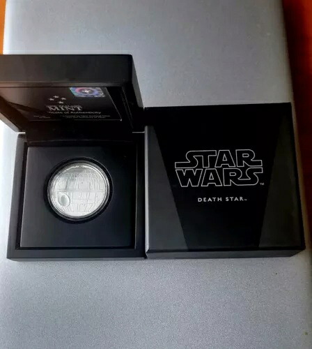 スター・ウォーズ デス・スター 1オンス .999 2020年 シルバーコイン 箱・鑑定書付き