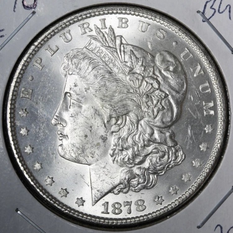 1878年 7TF モルガン銀貨 GEM BU *未流通* MS E370 QABM|WORLD RESOURCE【KING店】