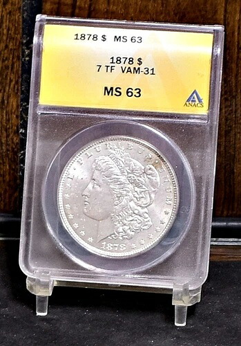 1878 7TF VAM-31 モーガン ダラー - ANACS MS63 (#58559-L)|WORLD RESOURCE【KING店】