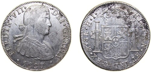 メキシコ 1809 Mo HJ 8 レアル シルバー (.903) VF｜WORLD RESOURCE【KING店】 103,950円