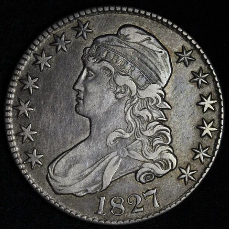 1827年製 キャップドバスト シルバーハーフダラー XF+ E321 RTCMZ｜WORLD RESOURCE【KING店】 103,950円
