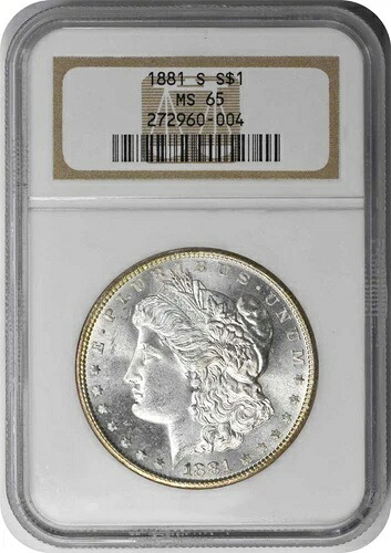 1881-S モルガン銀貨 MS65 NGC｜WORLD RESOURCE【KING店】 103,950円