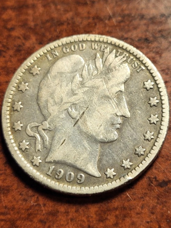 1909 O バーバー シルバー クォーター、キー日付 ニューオーリンズ請求書 q08ej｜WORLD RESOURCE【KING店】