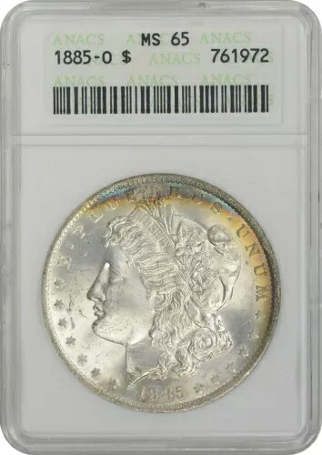 1885-O モルガン銀貨 MS65 ANACS｜WORLD RESOURCE【KING店】