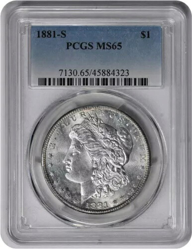1881-S モルガン銀貨 MS65 PCGS｜WORLD RESOURCE【KING店】