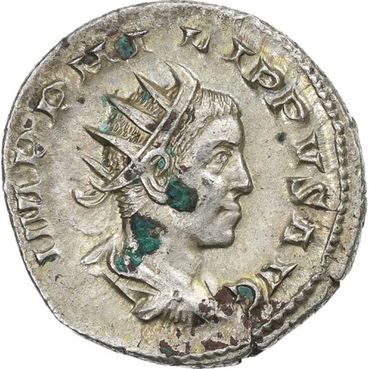 [#1506371] フィリップ2世、アントニニアヌス、248年、ローマ、銀、AU、RIC:224｜WORLD RESOURCE【KING店】 103,950円