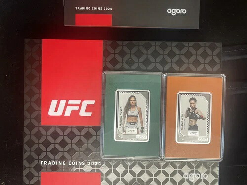 2024 UFC シルバーコイン アゴロ・アマンダ・ヌネス&ウェイリ作 2トロイオンス 999 シルバー|WORLD RESOURCE【KING店】