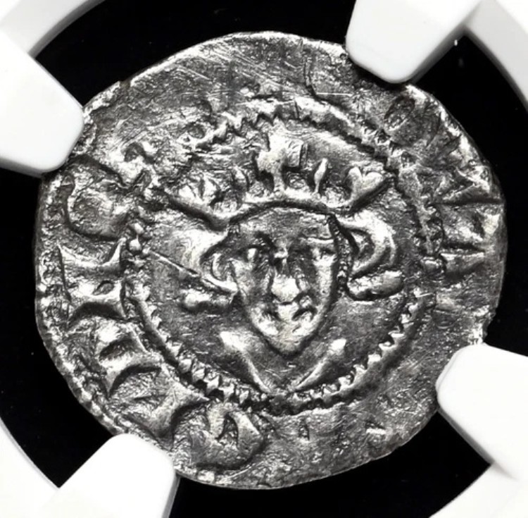 イングランド。エドワード1世(長脛王)、1272-1307年。銀貨1セント、ロンドン、NGC AU 詳細|WORLD RESOURCE【KING店】