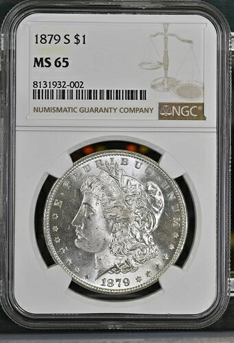 1879年 S モルガン銀貨 NGC MS-65|WORLD RESOURCE【KING店】