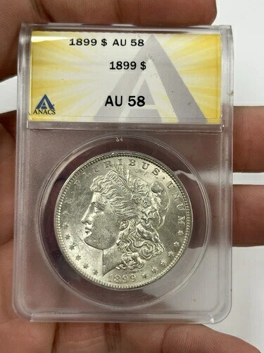 1899年 モルガン・ダラー AU 58 ANACS 1ドル銀貨。#7812|WORLD RESOURCE【KING店】