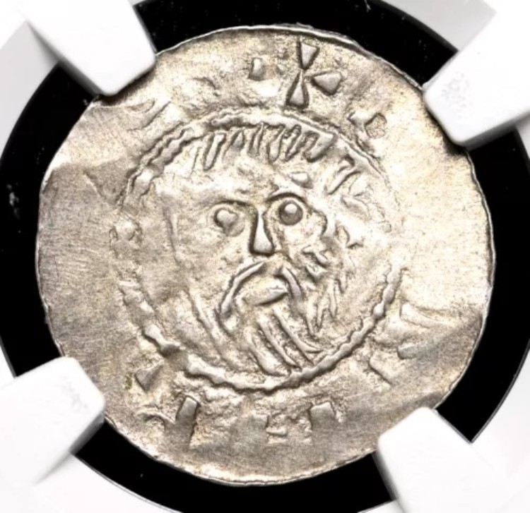 ドイツ、イェーファー。ベルンハルト2世（1011-1059年）。銀貨、NGC AU55｜WORLD RESOURCE【KING店】 103,950円