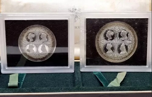 タークス・カイコス諸島 1976年 銀貨セット ビクトリア 50クラウンおよび20クラウンコイン｜WORLD RESOURCE【KING店】 103,950円