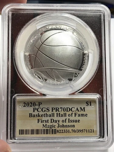 2020 P バスケットボール殿堂入り初日記念 PCGS PR70DCAM マジック・ジョンソン(#Ps23|WORLD RESOURCE【KING店】