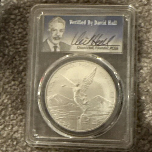 2016 PCGS MS70 1オンス .999 シルバー *FIRST STRIKE デビッド・ホール直筆サイン入り 100枚中1枚!