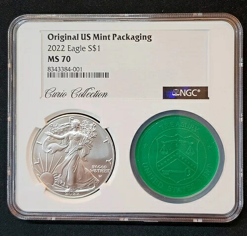 2022 MS 70 NGC Curio Collection アメリカンシルバーイーグル RARE 証明書 #001 キーデート