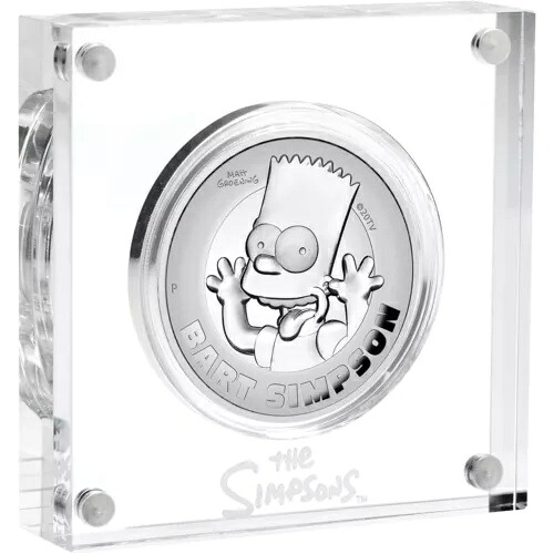 2022年 2オンス BART SIMPSON シルバープルーフコイン、高浮き彫り、パース造幣局 - ツバル｜WORLD RESOURCE【KING店】