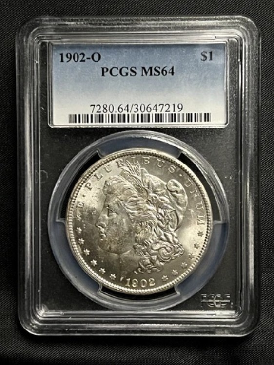 1902-O モルガン銀貨 1ドル、PCGS MS-64 セミPL 光沢モルガン銀貨｜WORLD RESOURCE【KING店】