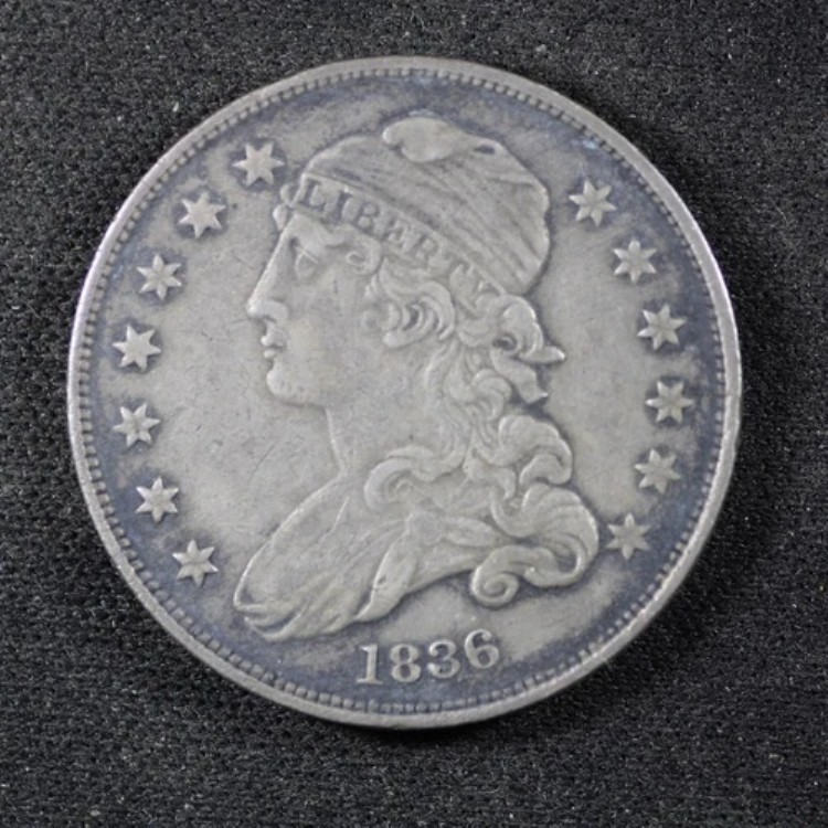 1836年製キャップドバストクォーター。非常に美しいコイン。フルリム、フルレター。XFコイン!!!