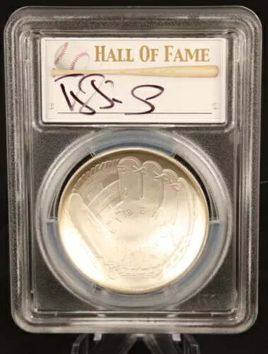 2014年 銀貨 1ドル PCGS MS70 野球殿堂入り ダリル・ストロベリー 直筆サイン入り|WORLD RESOURCE【KING店】